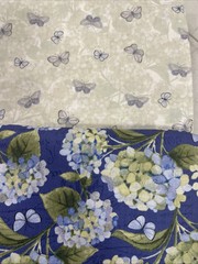 Annie’s Creative Quilters Fabric + Pattern Heavenly Hydrangeas Collect FQ081 New