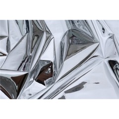Double-sided Silver Mirror Composite Reflective Fabric DIY Costumes 50CMx137cm