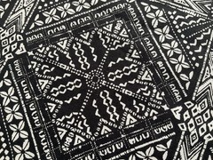Fabric Flower Geometrical pattern Black & White Jo Ann 44”x 36”777