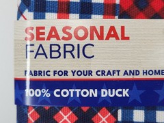 Lot of 4 Seasonal Fabric 100% Cotton Duck Precut 1 Yard 36″ x 44″ in Americana