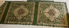 RALPH LAUREN HOME RUTHERFORD PARK TAPESTRY RUG FABRIC ~ 12 PILLOW SQUARES