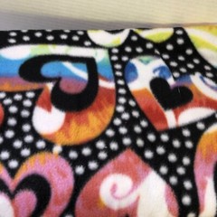 3 Pounds 2 Ounces Prints Fleece Fabric 6 Pieces Up to a Yard in Length