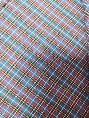 Red Blue White Green Yellow Plaid Woven Cotton Quilting Sewing Fabric 46″ X 2yds
