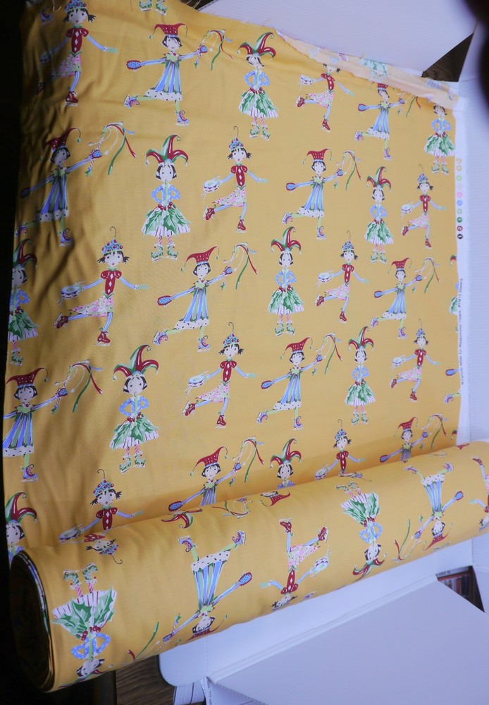 FELICITY MILLER FOR WESTMINSTER FIBERS, ICE SKATERS FABRIC, BY YARD, MULTIPLES