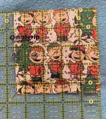 Lot Of 118 Fabric Squares for Quilting Cotton Christmas Peanuts 4 1/2 X 4 1/2