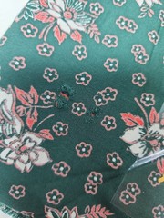 2x Floral Print Batik? Fabric Cotton Rayon Quilt Sewing Craft 36″ X 3yds Total