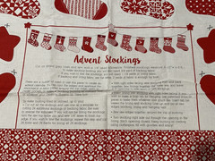 Merry Merry By Kate Spain For Moda OOP Advent Calendar Stocking Panel Christmas