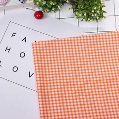 7 PCS Orange Cotton Fabric Bundles Soft Quilting Squares Patchwork Craft DIY