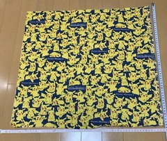 Licensed Pokémon Pikachu Oxford Fabric – 52x56cm