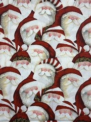Leopard Santa Fabric Brother Sister Design Studio Cotton 44″ 1.5 Yards