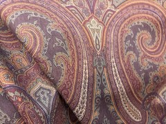 Ralph Lauren Stunning 100% Linen Paisley Print 5 Yards MSRP: $255/Yard
