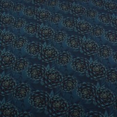 1M X 1.50M Madita Cotton Jersey Madita Large Flowers Shine 95% Cotton 5%EL