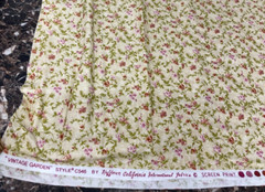 Hoffman California International Fabrics Small Red Pink Rose 100% Cotton C546