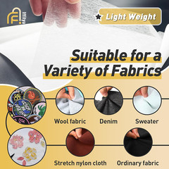 Stitch Witchery 20 Sheets, 8″ X 12″ Fusible Webbing for Fabric Applique, Light W