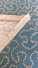 Linwood Fabric/Tango Weaves II / Cyan Width 140cm Length 4.20 metres