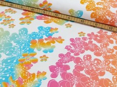 1m x 1.50m cotton jersey flower meadow sold by the metre