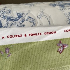 COLEFAX & FOWLER 30 Yds “ Gallica” Green Floral Chintz Rare Stunning