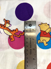 Winnie The Pooh Rainbow Balloons on White 1Y VTG Springs Industries Fabric