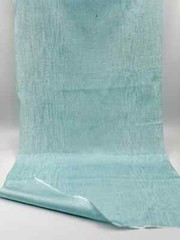 Light Blue Silk Moire Fabric, Silk Shantung Watermark Fabric By The Meter.