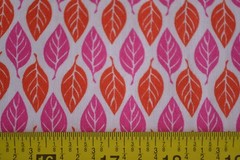 By 1/2 Yd, Orange & Pink on White Quilt Cotton, Moda/Terrain/Spain/27097, M8575