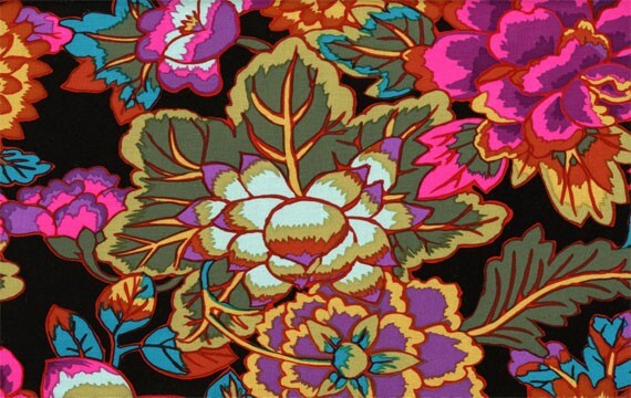 Kaffe Fassett CLOISONNE BLACK GP46 1 yard original issue