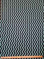 Sea green Chevron stripe Print spandex stretch Fabric wrinkle free 60”W Sold BTY