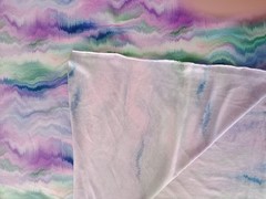 3 4/12ft x 4 11/12ft Viscose Cord Print Watercolour Blue,Pink,Purple,Turquoise,