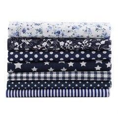 7pcs 50x50cm Cotton Fabrics DIY Floral Dots Assorted Pre-Cut Quarters Bundle …