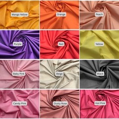Poly Cotton Broadcloth Fabric 60 Inch Wide Lightweight Apparel Sewing