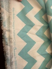 2 1/2 yds Chevron ZigZag Fabric Riley Blake Designs C320 RBD 2012 Aqua Cotton