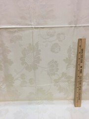 Fabric Embossed Floral Ivory Cream Shimmering 25″ Wide x 75″ Long Crafts Sewing