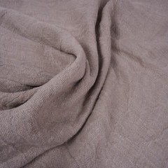 HEAVY Pure 100% LINEN – Natural Fabric 350gsm European flax – WASHED WIDE