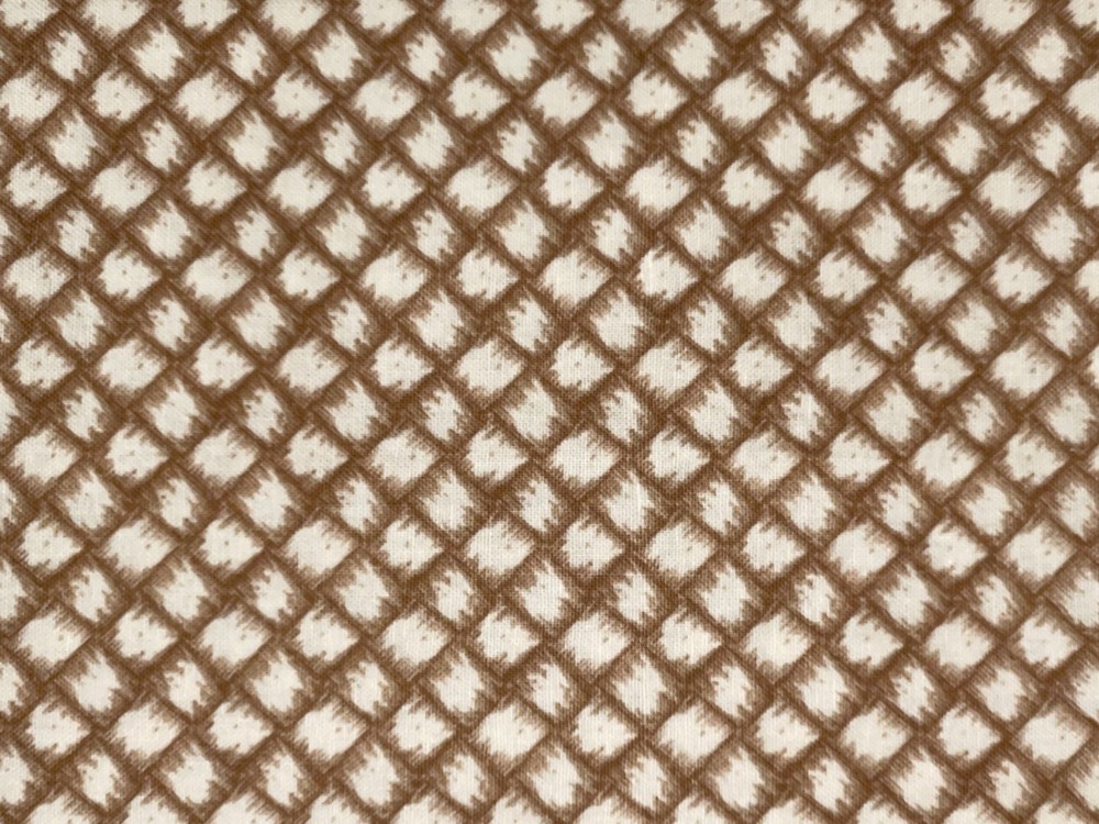 28″ X 43″ Vintage Woven Texture Fabric by David Textiles Brown Gold Cream Tan