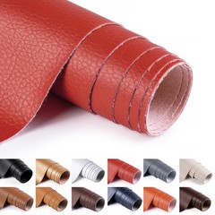 ANMINY Faux Leather Fabric 54 Wide Vinyl Upholstery Fabric by The Yard 0.7MM Thi