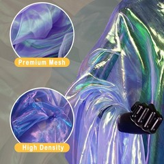 11 Yards Purple Iridescent Organza Fabric – 59″ Wide | Sheer 11 Yards,