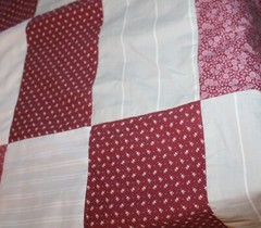 Mauve Pink Floral Cotton Fabric Unfinished Blanket Quilt Top – 51×90