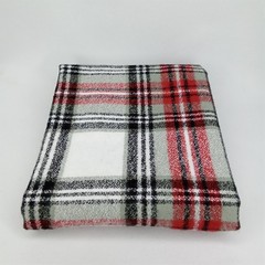 Quilting Fabric Sewing Craft Red Gray & Black Tartan Plaid 13″ x 45″ New Arrival