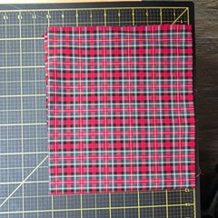4 One Yd cuts Tartan Plaid, Red, Blue, White, Green 100% cotton