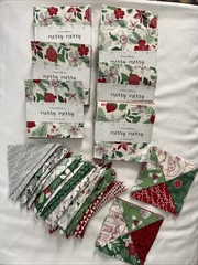 Lot Of 7 Merry Merry by Kate Spain Moda Fabrics Charm Pack OOP + Other Squares