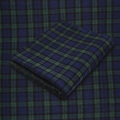 Blue and Green Tartan Plaid Cotton Flannel Fabric – 60″ Wide – Sold by the Yard