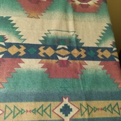 Cone Mills Chamois Flannel Fabric Southwestern Aztec Native Rare 59″ W x 72″ L