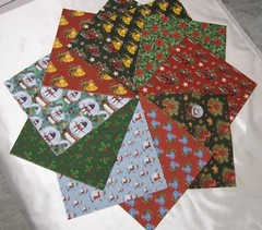 Patchwork Layer Cake Fabric~(40-10” Sqs) “Christmas #1” Quilt Tops,Crafts,Sewing
