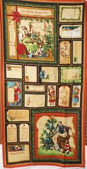 1 Panel Wilmington “Christmas Emporium” Christmas Fabric Panel 23″ x 44″