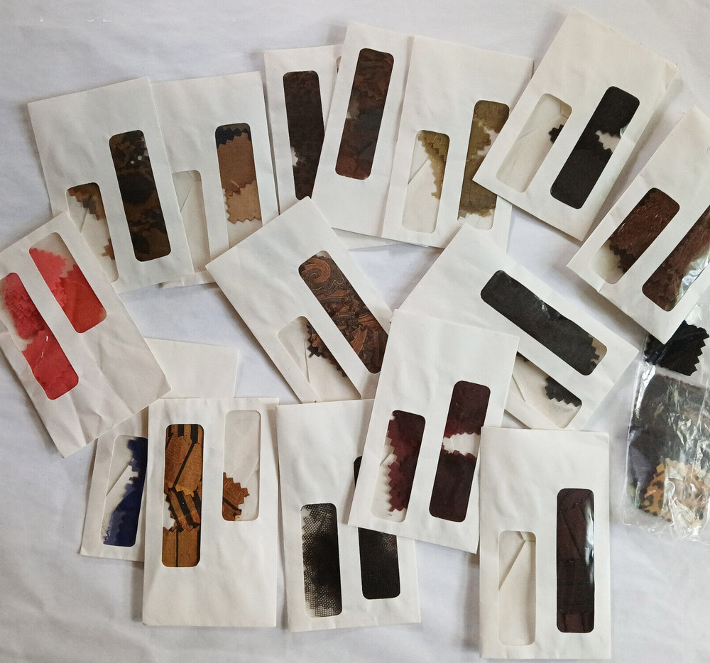 Various Fabric Samples 300+ Lot Crafts DIY Art Project 1.5 x 1.5 Inches Swatches