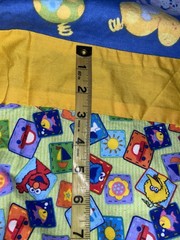 VTG DORA & Boots Blue`s Clues & Sesame Street Squares & Sashing Nap Mat Top
