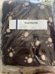 Lot of 6 New 2 Yard Anti-Pill Poly Fleece Fabric Paw Print Leopard Hearts 58/60″