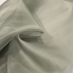 SAGE Green 100% silk organza fabric 45” width Sold by the yard