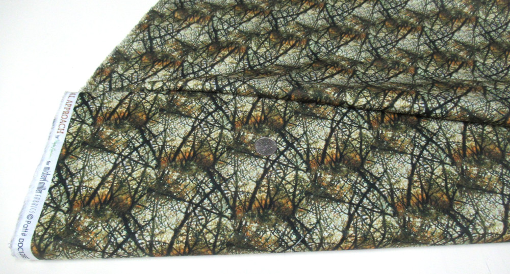 Michael Miller quilt-craft fabric FEATHERED REFLECTION taupe 2 yds (ddc-12831)