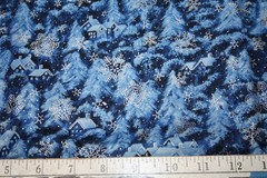 WINTER SOLSTICE IN BLUE AND WHITE FROM HOFFMAN – 100% COTTON FABRIC