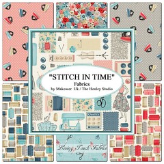 MAKOWER “STITCH IN TIME” SEWING THEME FABRICs PRICED PER 1/2 YD